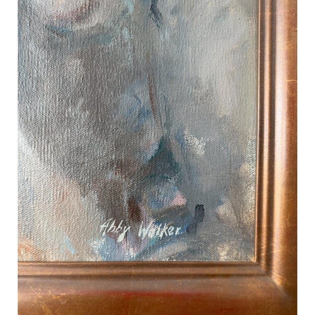 A compelling vintage oil-on-canvas portrait depicting a young boy rendered with sensitivity and expressive brushwork,...