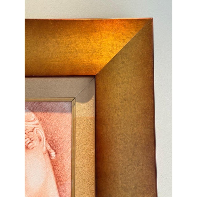 Salmon 1990s the Three Graces: Danzitrice — A Rare Original Drawing by the Twins For Sale - Image 8 of 8