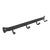 Vintage Forged Iron Wall Rack With Hooks For Sale