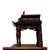Antique Japanese Dai-Nippon Carved Mahogany & Bone Vitrine With Mahogany C1890 For Sale - Image 15 of 18