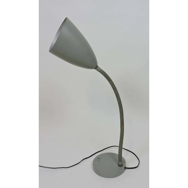 Gray Kurt Versen Mid-Century Modern Cone Gooseneck Desk Lamp For Sale - Image 8 of 10