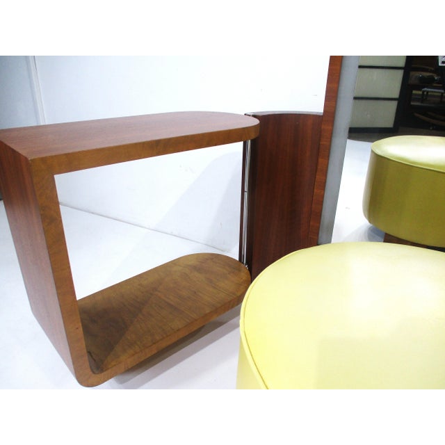 Tan Art Deco Vanity by Widdicomb 1933 Chicago Worlds Fair Florida House For Sale - Image 8 of 12