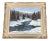 Fernand Gaulin Signed Winter Landscape Oil Painting, 1973 For Sale