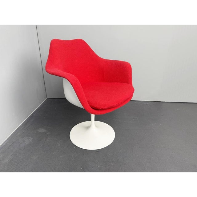 Mid-Century Modern Red Tulip Swivel Chairs by Eero Saarinen for Knoll International, Italy, 1960s For Sale - Image 3 of 13