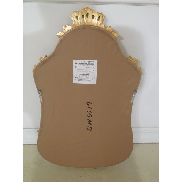 Gold Friedman Brothers Model 6139 Beveled Glass Gold Framed Mirror For Sale - Image 8 of 10