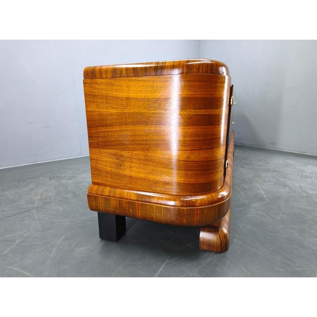 Art Deco Walnut Sideboard, Czechoslovakia, 1930s For Sale - Image 13 of 18