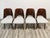 Brown Dining Chairs by Radomir Hoffman for Ton, 1950s, Set of 4 For Sale - Image 8 of 18