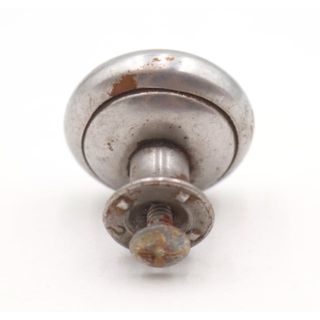 Set of 1.125 In. Plain Round Steel Drawer Cabinet Knobs For Sale - Image 6 of 6