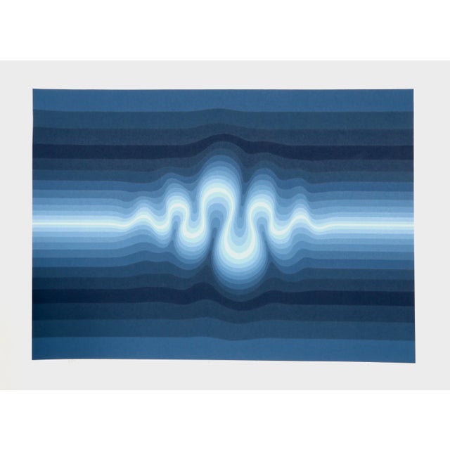 Roy Ahlgren Roy Ahlgren, "Oscillation", Op Art Serigraph For Sale - Image 4 of 4