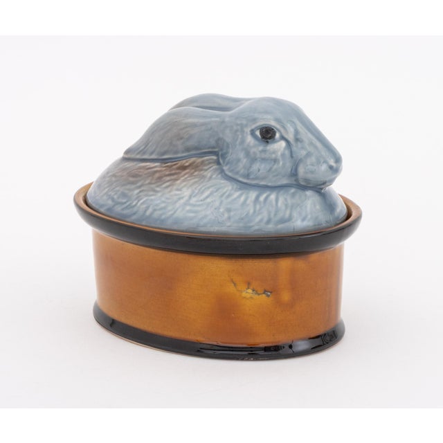 Brown Polychrome Glazed Ceramic Game Pie Dishes, 2 For Sale - Image 8 of 13