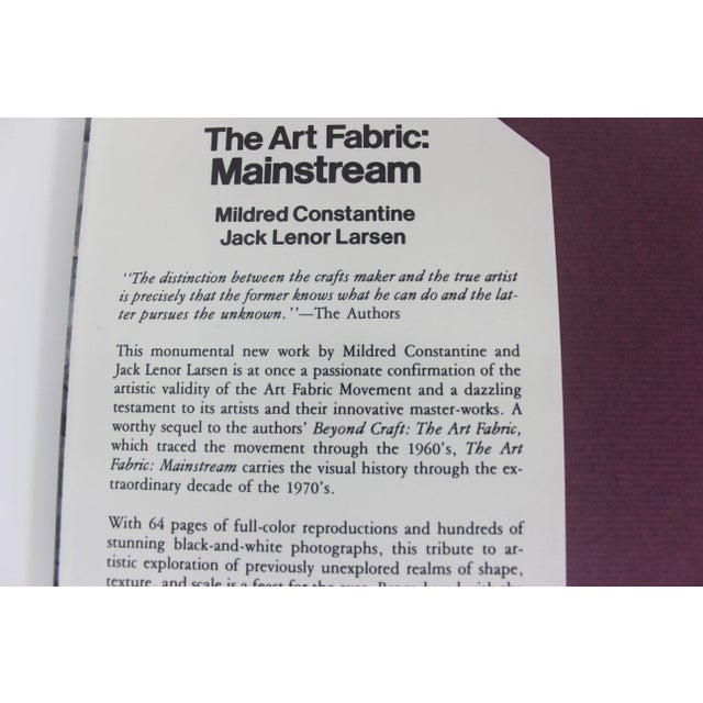The Art Fabric: Mainstream Hardcover Coffee Table Book With Cream Linen Cover For Sale - Image 9 of 10