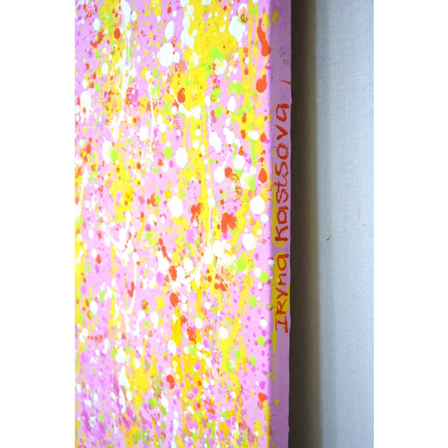 Abstract Solar Expression. Modern Original Hand Painting For Sale - Image 3 of 9