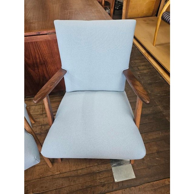 Mid 20th Century Pair of Danish Vintage Lounge Chairs, 1960s For Sale - Image 5 of 11