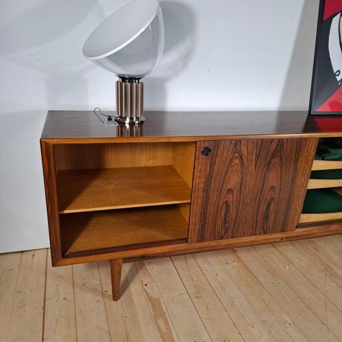 Brown Mid-Century Modern Danish Rosewood Sideboard, 1960s For Sale - Image 8 of 9