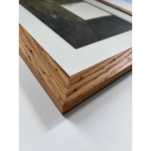2020s Andrew Wyeth’s “Burning Off” Framed in American Chestnut For Sale - Image 5 of 11