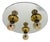 1960s Mid Century Modern Space Age German Flush Ceiling Lamp For Sale