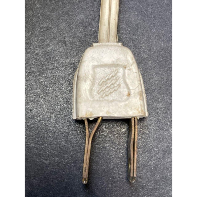 Ceramic Vintage Capodimonte‑Style Porcelain Figural Lamp With Illuminated Pierced Base For Sale - Image 7 of 8