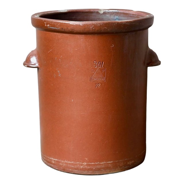Glazed Stoneware Jar, 1950s For Sale