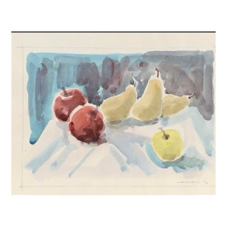 Jack Meanwell Modern Still Life Watercolor Painting, 1996 For Sale