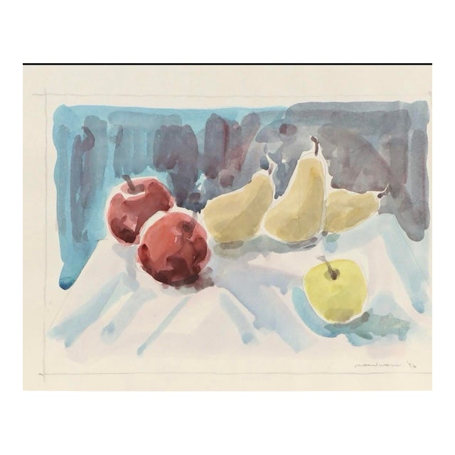 Jack Meanwell Modern Still Life Watercolor Painting, 1996 For Sale