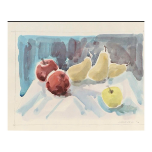 Jack Meanwell Modern Still Life Watercolor Painting, 1996