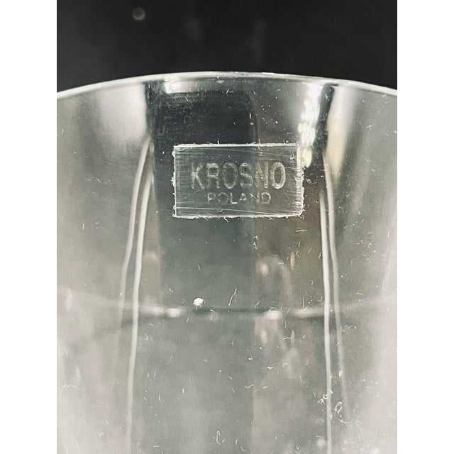 Glass Vintage Modernist Style Krosno 5-Piece Cocktail Set For Sale - Image 7 of 13
