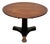 Antique 19th Century Empire Mahogany Round Pedestal Center Table For Sale
