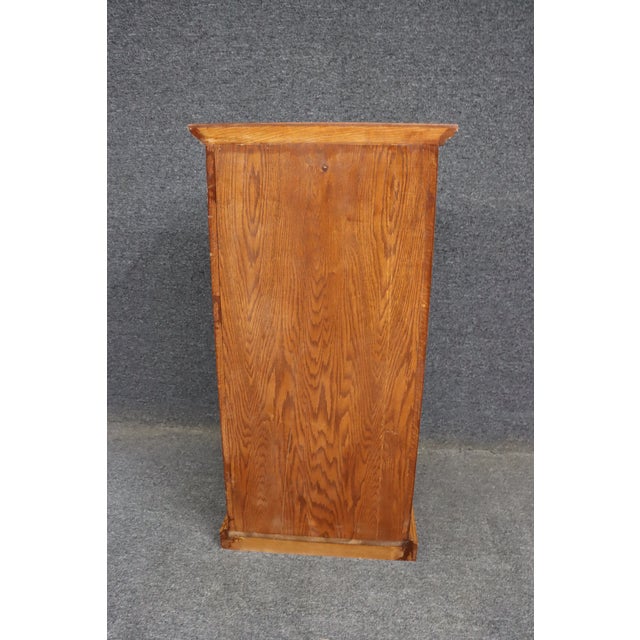 Emile Gallé Style Art Nouveau Oak Hanging Pantry Cupboard For Sale - Image 13 of 13