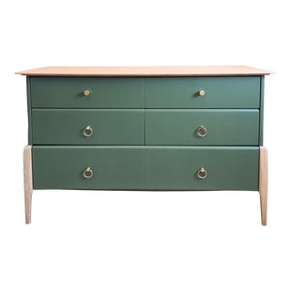 1950's Heywood Wakefield Prophecy Dresser in Oakmoss For Sale