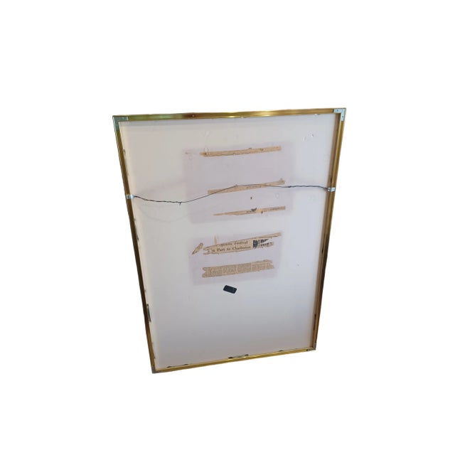 1967 Richard Lindner 'Spoleto Festival' Pop Art Poster Framed Multicolor, White, Yellow, Red, Blue For Sale - Image 4 of 4