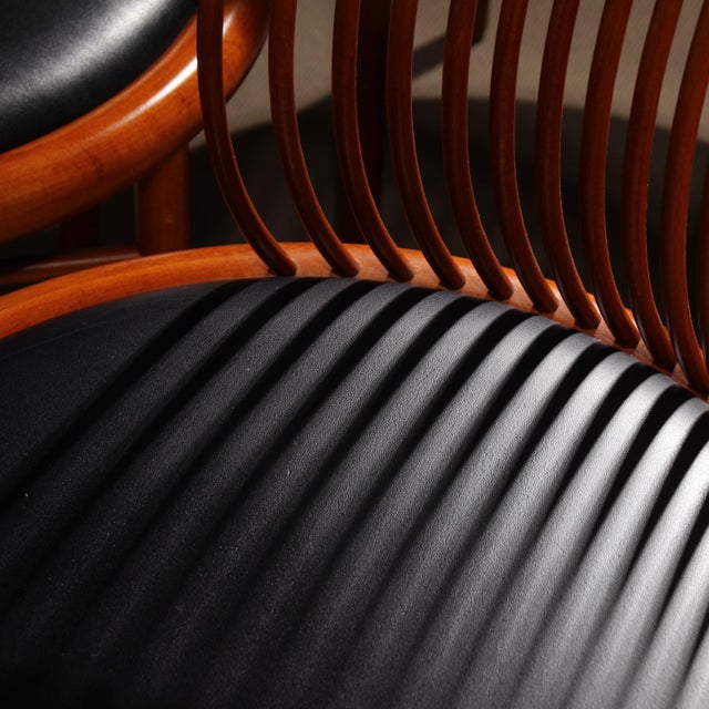 Black Circo Chairs by Jutta & Herbert Ohl for Lübke, Germany, 1980s, Set of 4 For Sale - Image 8 of 14