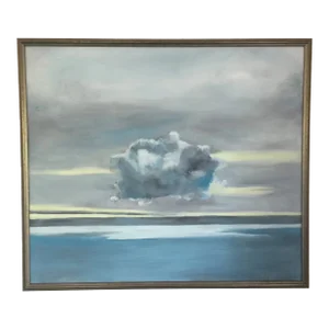 Dark Cloud, Original Painting by Natalie Mitchell, Framed