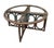 1970s Vintage Alexvale Rattan 4-Piece Nesting Chair & Glass-Top Cocktail Table Set For Sale - Image 5 of 9