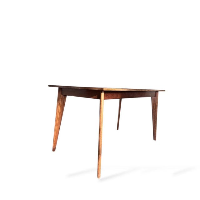 Mid-Century Rectangular Walnut Dining Table with Tapered Legs, 1960s For Sale - Image 6 of 12