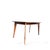 Mid-Century Rectangular Walnut Dining Table with Tapered Legs, 1960s For Sale - Image 6 of 12