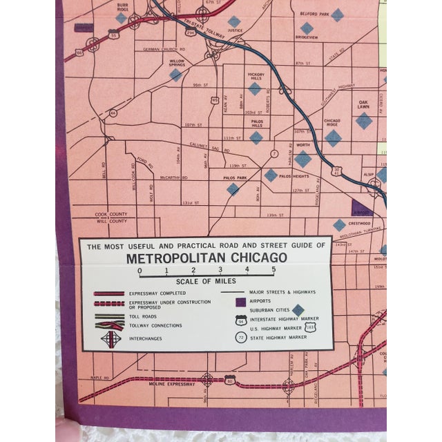 1965 Chicago, Illinois Map For Sale In Baltimore - Image 6 of 7