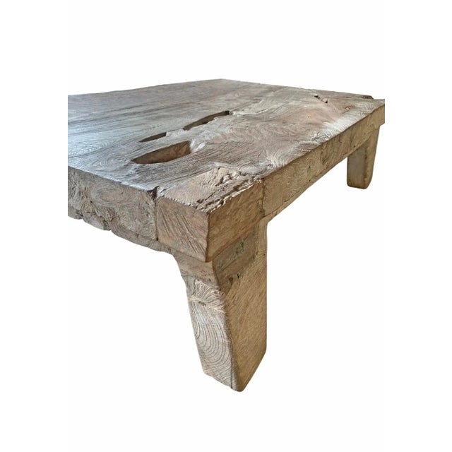 Solid Teak Wood Coffee Table Madura Island, Java, Indonesia, C. 1900 For Sale - Image 10 of 10