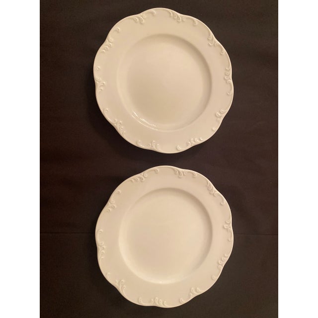 Vintage Rosenthal Classic Rose White Monbijou Bread, Dessert, Appetizer- Set of 6 Plates Mint Condition For Sale - Image 11 of 12