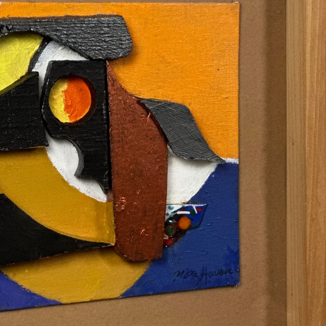 1980s Nora Hauser - Abstract Postmodernist Collage, Signed (1989, Shadowbox) For Sale - Image 5 of 6