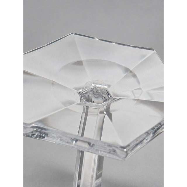 Set of 4, Baccarat France "Malmaison" Pattern Crystal Claret Wine Glasses For Sale In Providence - Image 6 of 7