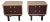 Mid Century Modern Two-Tone Side Tables Night Stands, Manner of Paul T. Frankl, a Pair For Sale