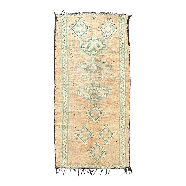 Boujaad Vintage Wool Moroccan Rug For Sale