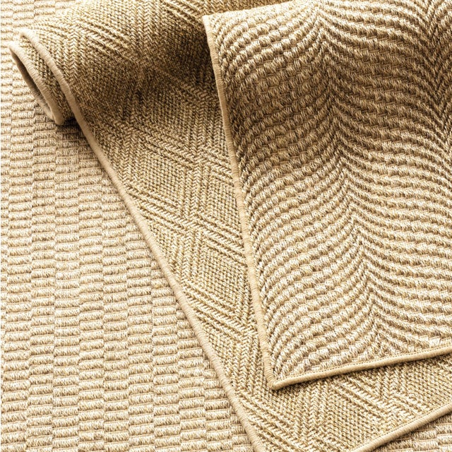 Dash & Albert Dash & Albert by Annie Selke Wave Natural Woven Sisal Rug, 7' 6" x 9' 6" For Sale - Image 4 of 6