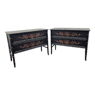 1990s Chinoiserie Side Chests - a Pair For Sale