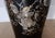 Black Large Vintage 1960s Vietnamese Black Lacquer & Mother of Pearl Floor Vases - A Pair For Sale - Image 8 of 15