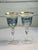 Mid-Century Colored Cut Glass Wine Goblets With Cherry and Leaf Motifs - 4 Different Colors - Set of 8 For Sale - Image 9 of 10