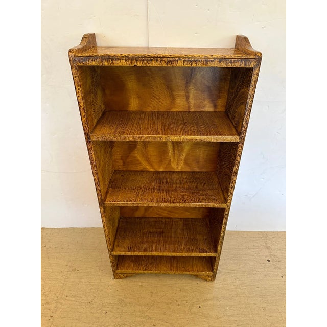 Hand Grain Painted Folk Art Bookcase For Sale - Image 11 of 11