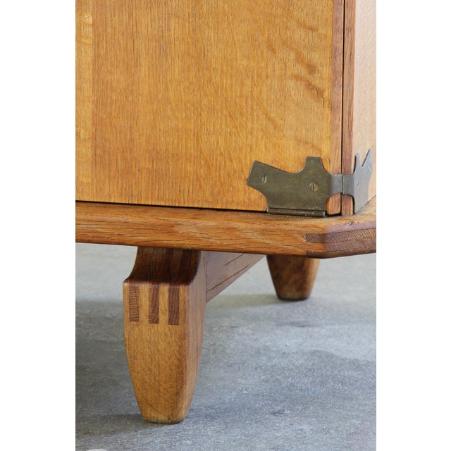 Danish Brutalist Oak Chest by Henning Kjærnulf, 1960s For Sale - Image 12 of 18