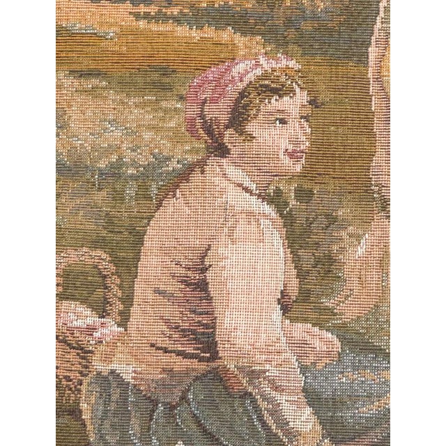 Nice Vintage French Aubusson Style Jacquard Tapestry, 1980s For Sale - Image 18 of 18