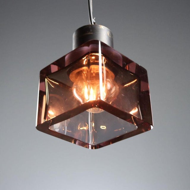 Pendant Lamp attributed to Seguso Manufacture, 1960s For Sale - Image 3 of 8
